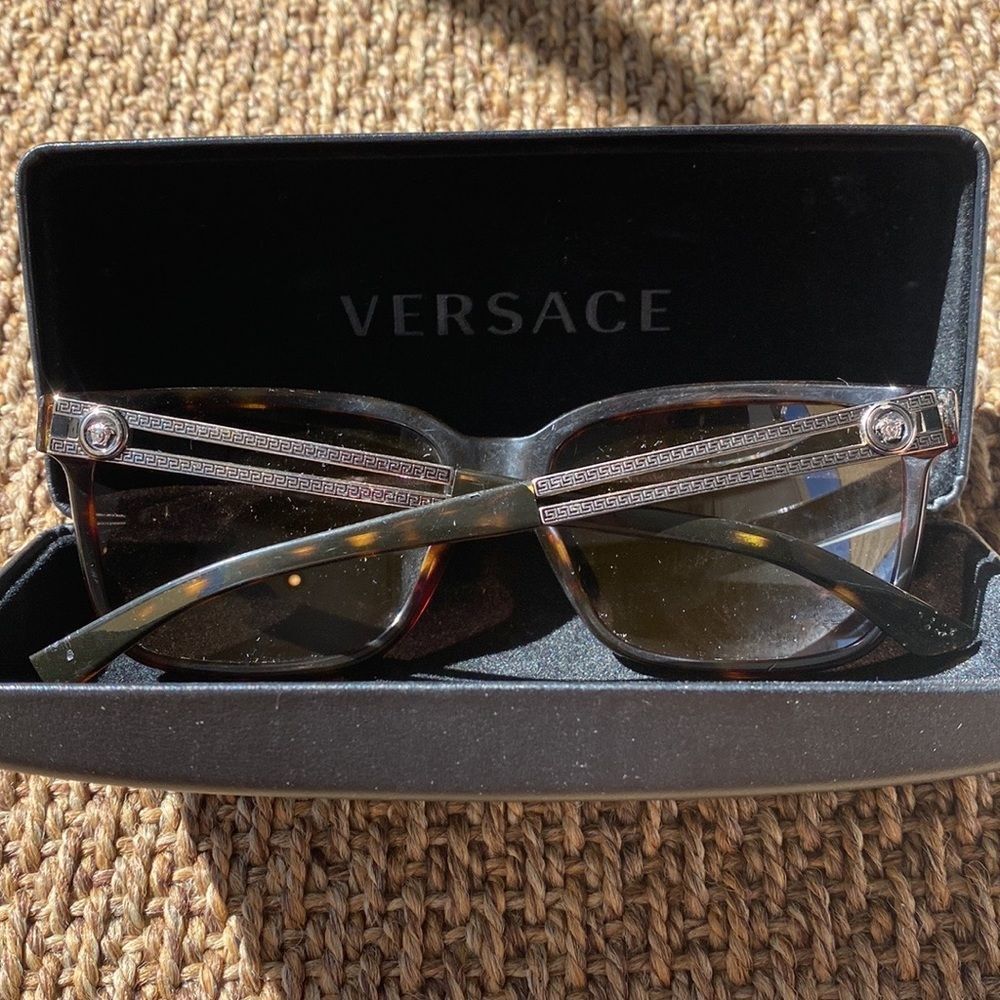 Versace Dark Brown 4307 Squadrati V- Vanitas Sunglasses - Picture 2 of 5